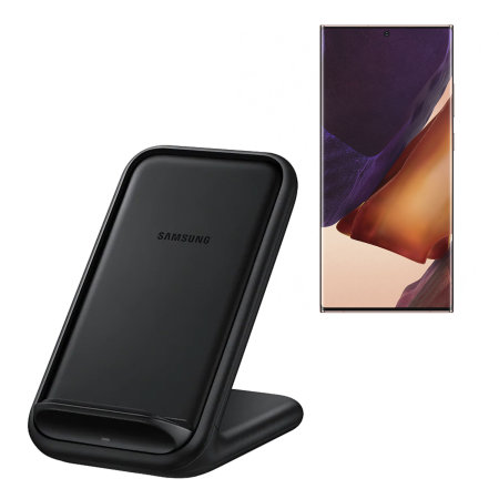 Official Samsung Black Wireless Fast Charging Stand EU Plug 15W - For Samsung Galaxy Note 20 Ultra