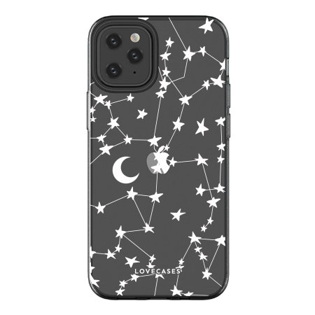 LoveCases iPhone 12 Pro Gel Case - White Stars And Moons