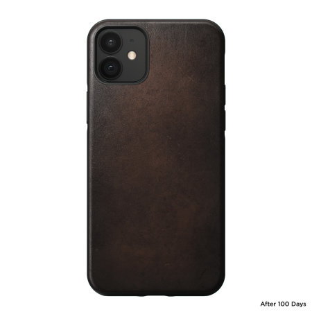 Nomad iPhone 12 Rugged Protective Leather Case - Rustic Brown