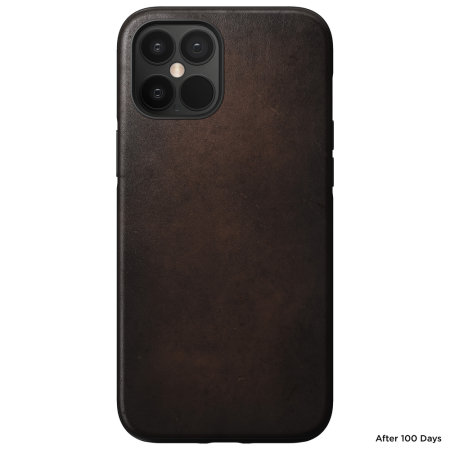 Nomad iPhone 12 Pro Max Rugged Protective Leather Case - Rustic Brown