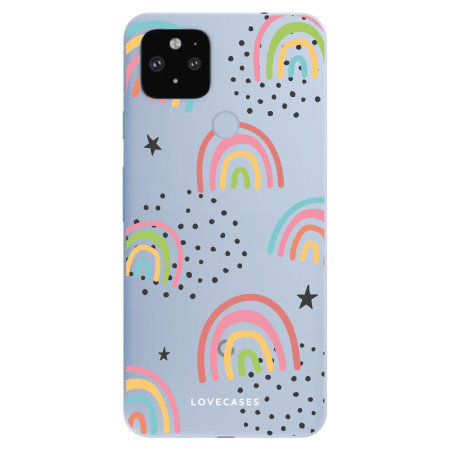 LoveCases Google Pixel 4a 5G Gel Case - Abstract Rainbow