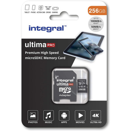 Integral 256GB Micro SDXC High-Speed Memory Card - Class 10