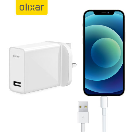 Olixar iPhone 12 mini 5W USB-A Mains Charger & 1m Lightning Cable