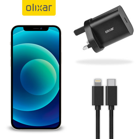 Olixar iPhone 12 mini 18W Fast Mains Charger & USB to Lightning Cable