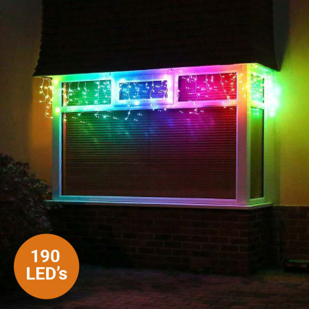 Twinkly Icicle Smart 190 LED lights RGB Edition Gen II & US Adapter