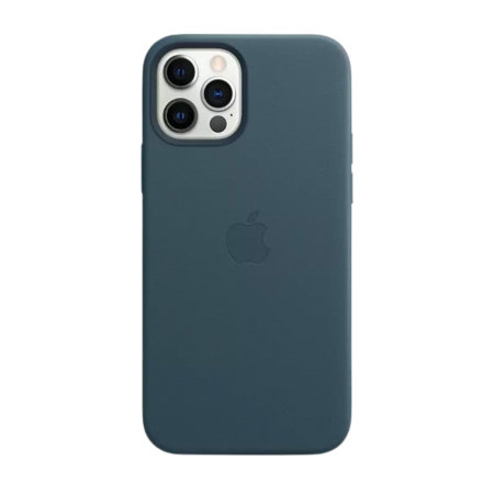 Official Apple Iphone 12 Pro Max Leather Case With Magsafe Blue