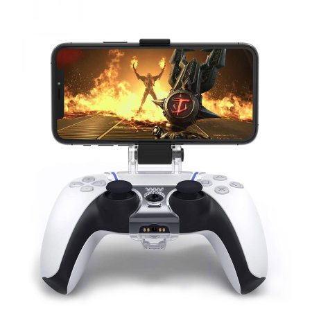 Olixar PS5 Clear Controller Phone Mount Holder - For PlayStation 5