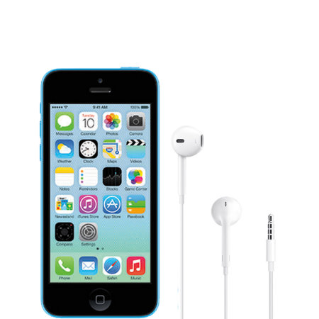 Official Apple iPhone 5c EarPods with 3.5mm Headphone Plug White