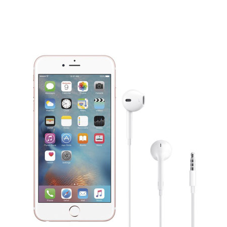 Official Apple iPhone 6s Plus EarPods with 3.5mm Headphone Plug White