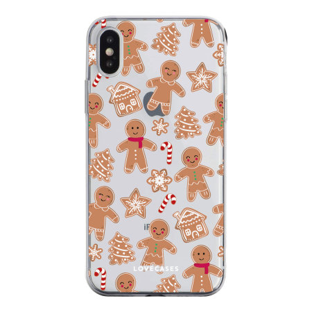 LoveCases iPhone X Gel Case - Christmas Gingerbread