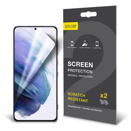 Olixar Samsung Galaxy S21 Film Screen Protector - 2 Pack