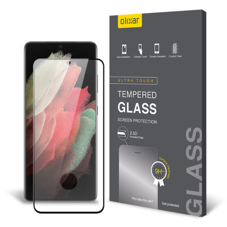 bad nieuwigheid Ongemak Olixar Samsung Galaxy S21 Ultra Tempered Glass Screen Protector