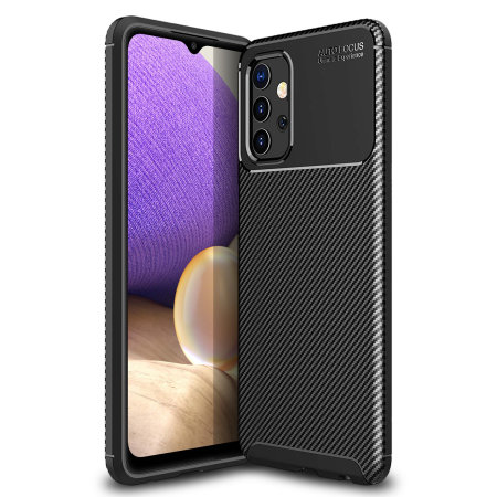 Olixar Carbon Fibre Samsung Galaxy A32 5G Case - Black