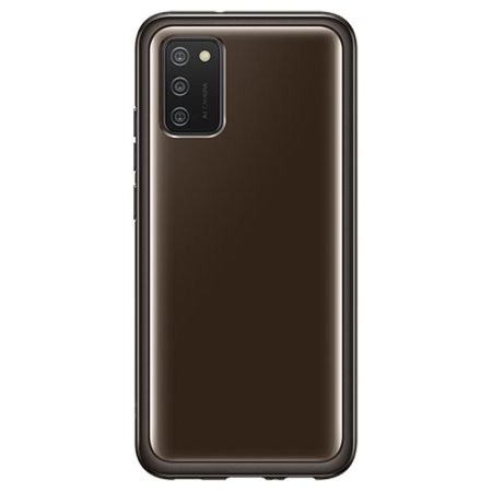 Official Samsung Galaxy A02S Slim Clear Cover - Black