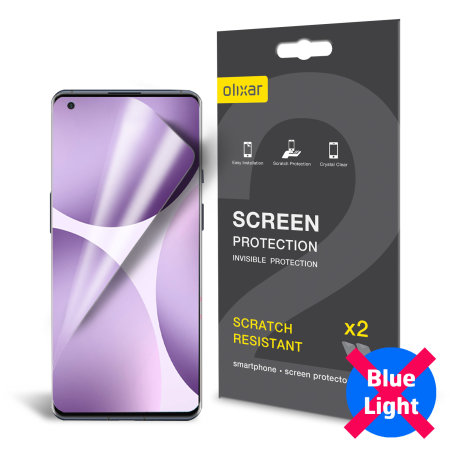 øje Billy Absorbere Olixar OnePlus 9 Pro Anti-Blue Light Film Screen Protector - 2 Pack
