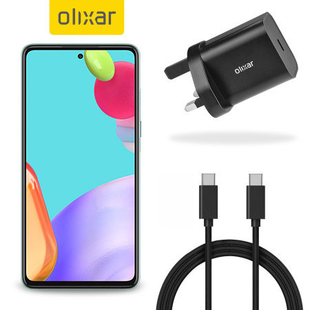 Olixar Samsung Galaxy A52 18W USB-C PD Fast Charger & 1.5m USB-C Cable