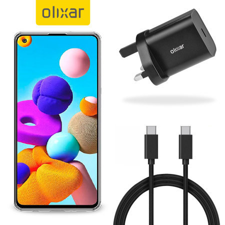 Olixar Samsung A21s 20W USB-C PD Fast Charger & 1.5m USB-C Cable