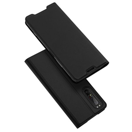 Dux Ducis Sony Xperia 1 II Leather-Style Wallet Case - Black