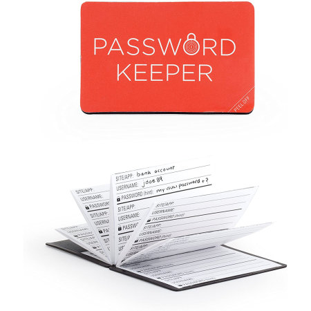 Kikkerland Compact Password Keeper Log Book - Black