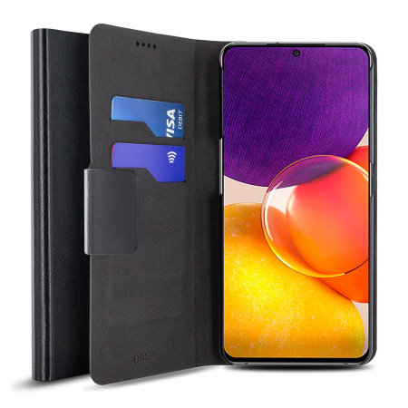 Olixar Leather-Style Samsung Galaxy Quantum 2 Wallet Case - Black