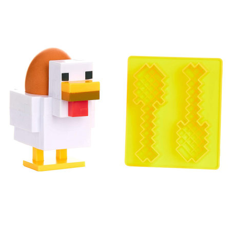 Paladone Minecraft Themed Chicken Egg Cup And Toast Cutter V2