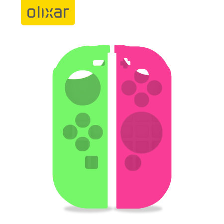 Olixar Silicone Switch Joy-Con Controller Covers- 2 Pack- Green