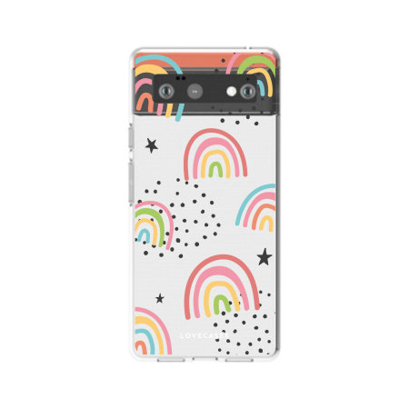 LoveCases White Stars and Moon Gel Case - For Google Pixel 7a