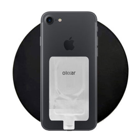 Olixar 15W Wireless Charging Pad & Lightning Wireless Charging Adapter for iPhones