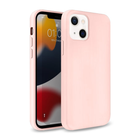 Olixar Soft Silicone iPhone 13 mini Case - Pastel Pink