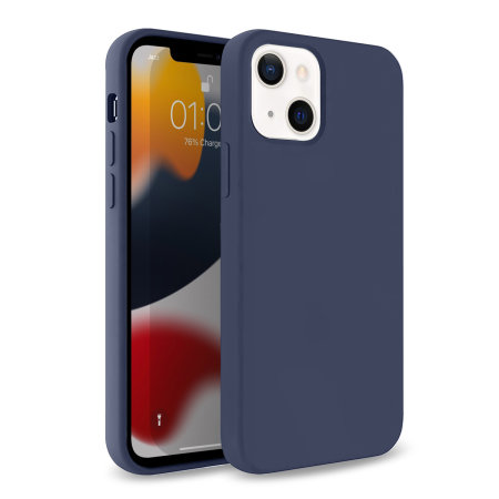 Olixar Soft Silicone Blue Case - For Apple iPhone 13