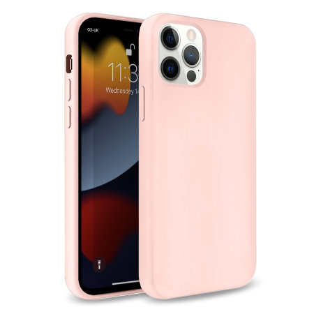 Olixar Soft Silicone Pastel Pink Case - For iPhone 13 Pro Max