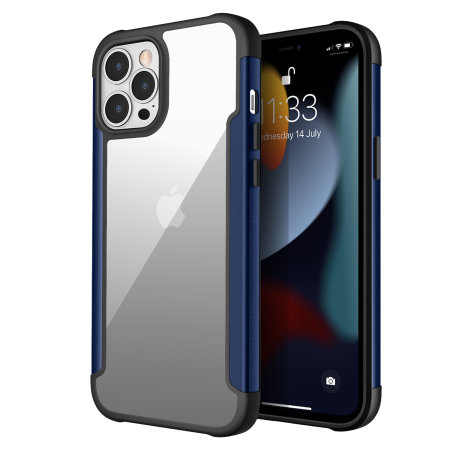 Olixar Novashield Protective Bumper Blue Case - For iPhone 13 Pro Max