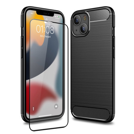 Olixar Sentinel Case and Glass Screen Protector - For iPhone 13