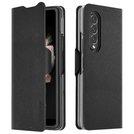 Araree Bonnet Samsung Galaxy Z Fold 3 Wallet Stand Case - Black