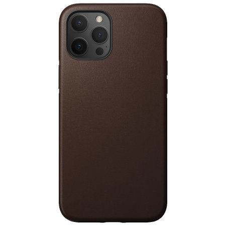 Nomad Horween Leather Modern Brown Case - For Apple iPhone 13
