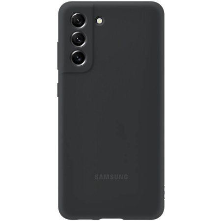 Official Samsung Soft Silicone Dark Grey Case - For Samsung Galaxy S21 FE