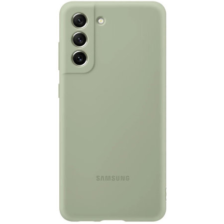 Official Samsung Soft Silicone Olive Green Case - For Samsung Galaxy S21 FE