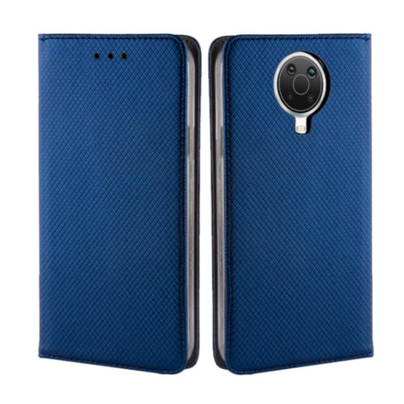 Olixar Leather-Style Nokia G20 Wallet Stand Case - Navy Blue