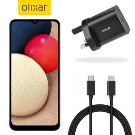 Olixar Samsung Galaxy A03S 20W USB-C Fast Charger & 1.5m USB-C Cable