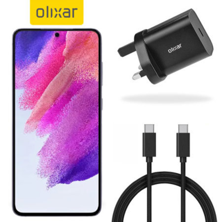 Olixar 20W USB-C Fast Charger & 1.5m USB-C Cable - For Samsung Galaxy S21 FE