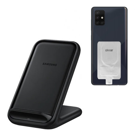 Official Samsung A71 Fast Wireless Charging Stand EU Plug 15W & Wireless Adapter
