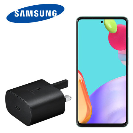 Official Samsung Galaxy A52s 25W PD USB-C UK Wall Charger - Black