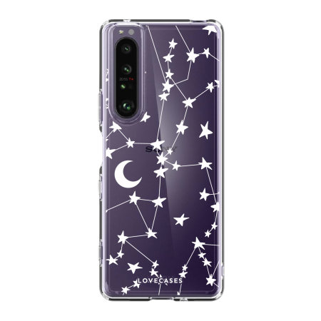LoveCases Sony Xperia 1 III Gel Case - White Stars And Moons