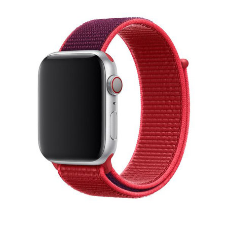 Official Apple Watch Series 7 45mm Sport Loop Strap - (PRODUCT) Red
