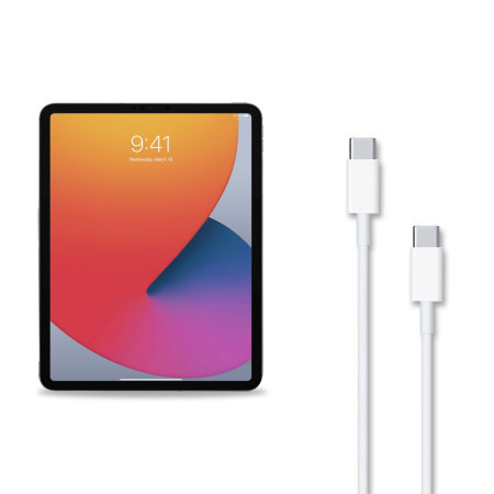 Lilla Mockingbird Installere Official Apple iPad mini 6 2021 6th Gen. USB-C To C Cable - 1m - White