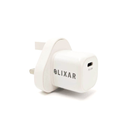 Olixar Basics White Mini 20W USB-C PD Wall Charger - For iPhone 13 Pro Max