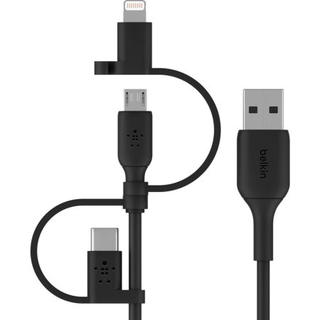 Belkin Boost Charge 3 in 1 Universal USB Cable 1m - Black