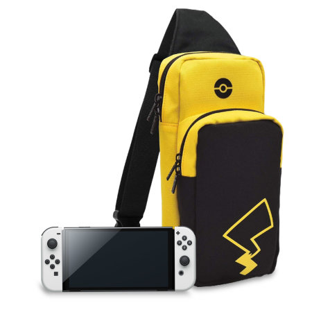 Hori Nintendo Switch OLED Pikachu Edition Travel Bag - Black/Yellow