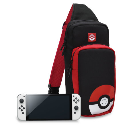 Hori Nintendo Switch OLED Pokeball Edition Travel Bag - Black/Red