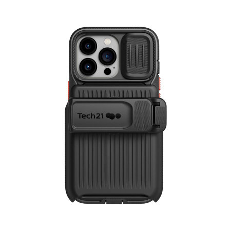 Tech21 EvoMax Black Case With Holster - For iPhone 13 Pro